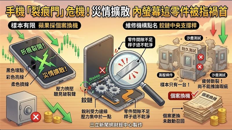 蘋果「裂痕門」危機！「這零件」被指禍首