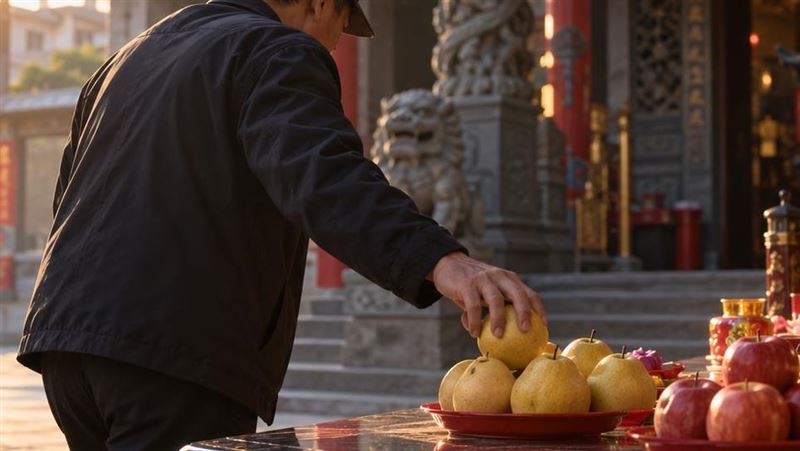 信徒偷供品解渴被抓包…1顆水梨代價5000