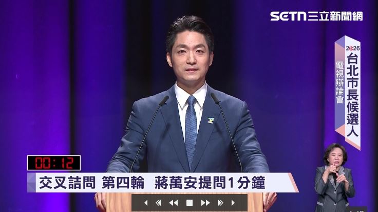 交叉詰問第四輪，蔣萬安問沈伯洋毒駕修法議題。（圖／翻攝畫面）