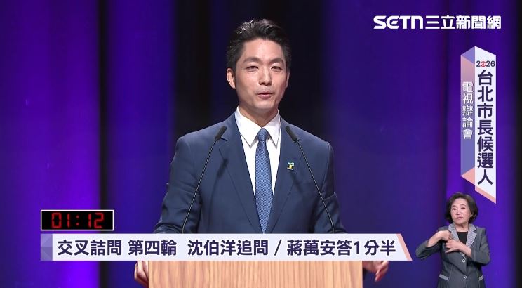 交叉詰問第四輪沈伯洋追問蔣萬安答(圖/翻攝畫面)