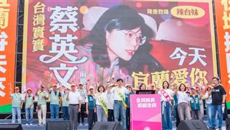 林國漳溪北競總成立　蔡英文辣台妹照吸睛