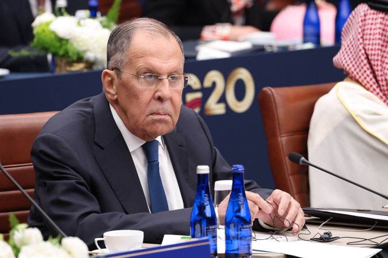 俄國外長拉夫羅夫（Sergei Lavrov）出席G20外長會議，引發歐洲國家不滿。（圖／翻攝自X平台 @mfa_russia）