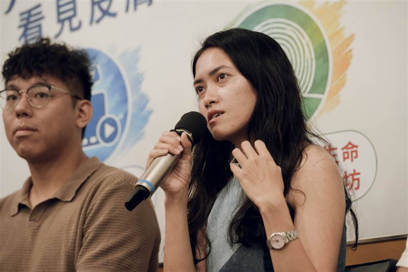 病友容禎分享自身病況。（圖／台灣乾癬協會提供）