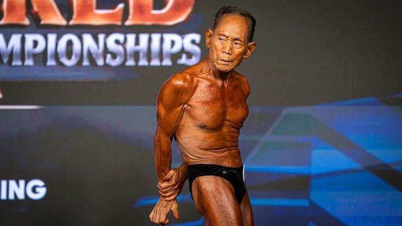 老外看傻！日本90歲健美選手西班牙競技