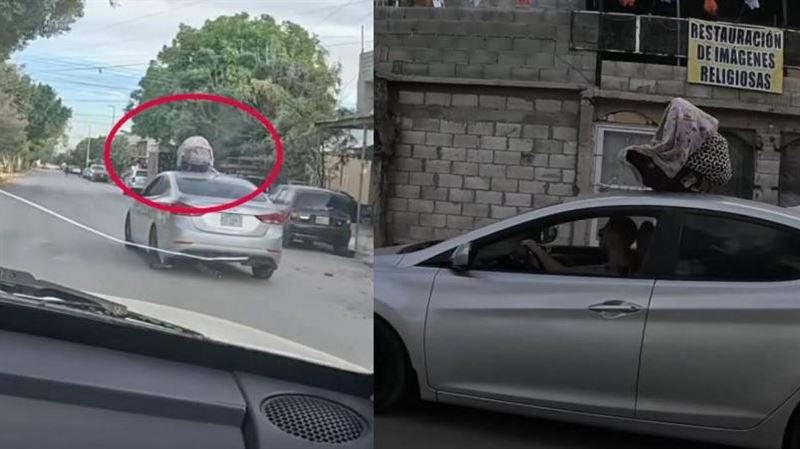 忘了嬰兒還在車頂！嚇壞後車急按喇叭救命